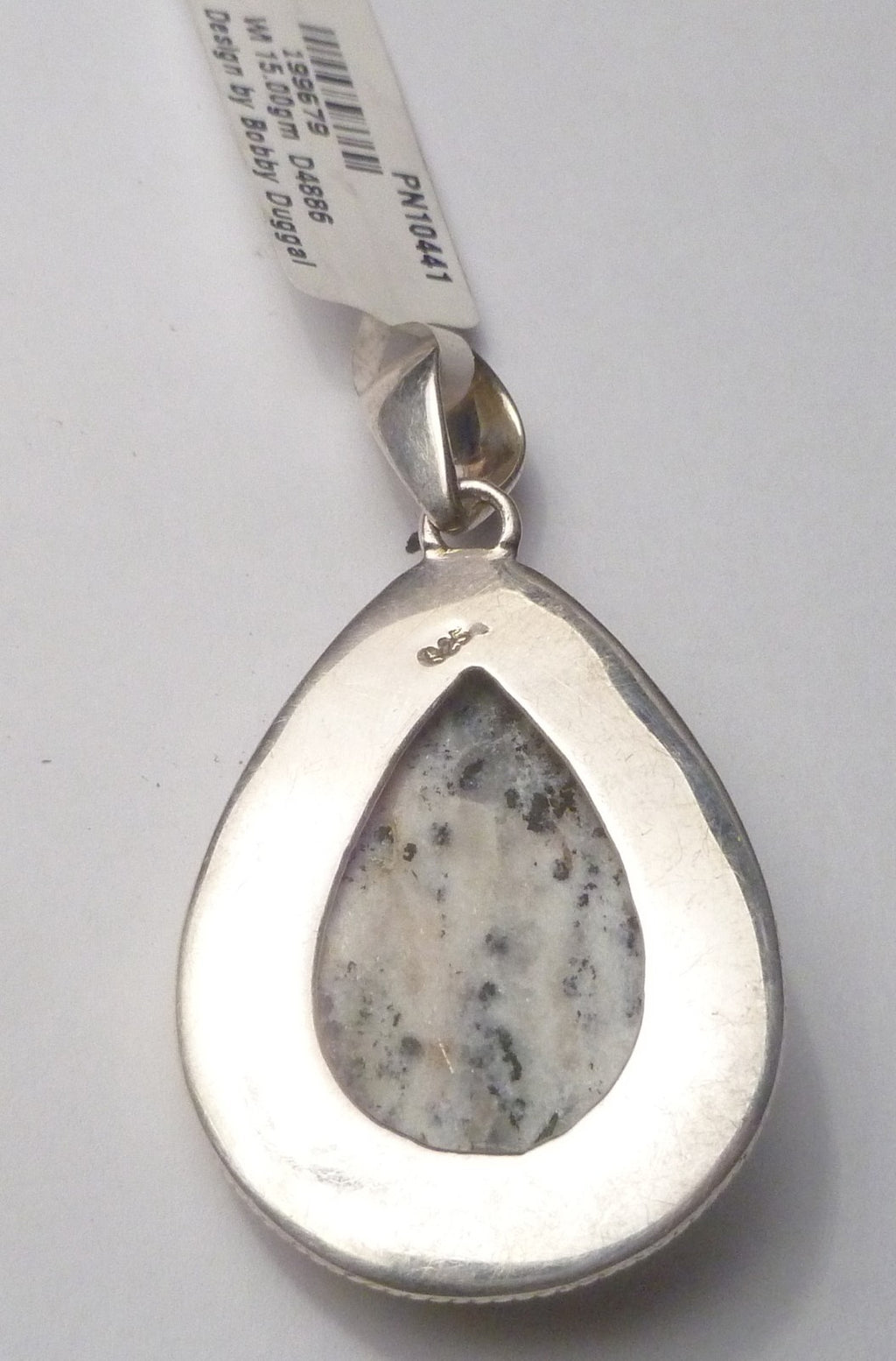Minimalist Astrophylite Crysal .925 Sterling Silver Designer PENDANT 50mm $158