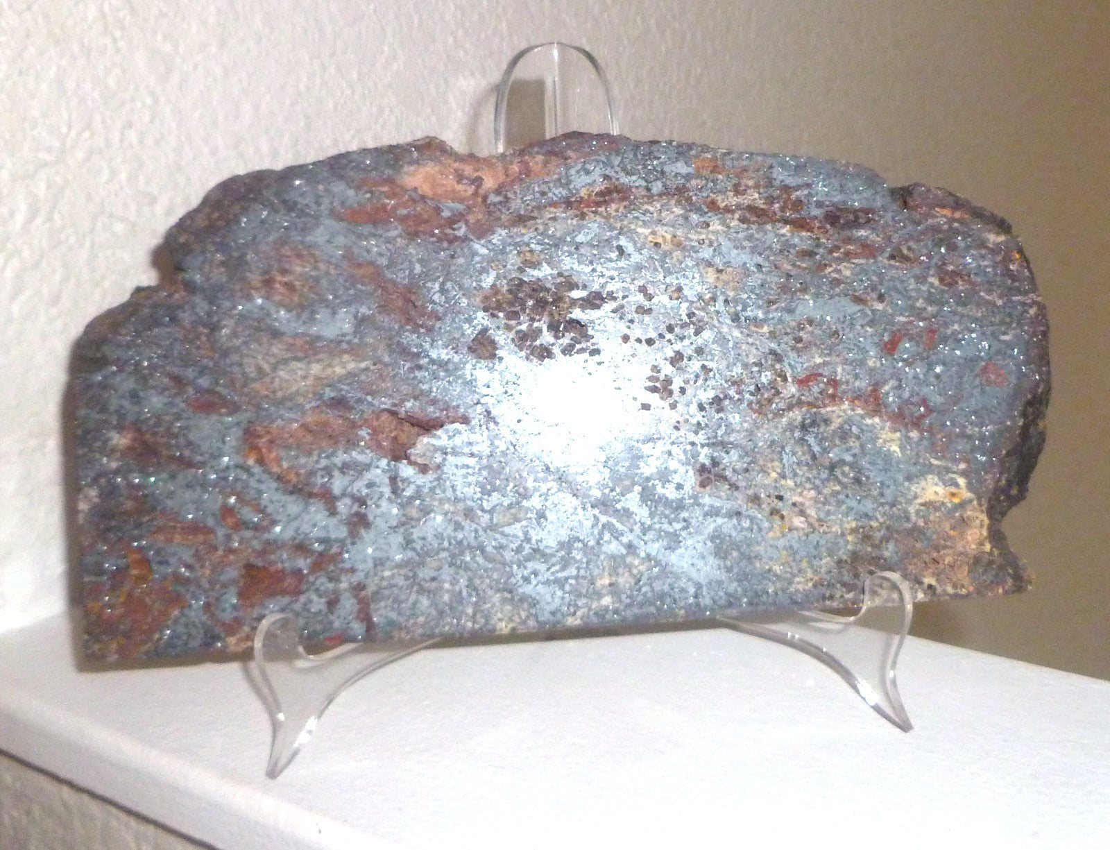 2lb 8oz BIG Hematite Crystal Polished Slab  8.75" Arizona