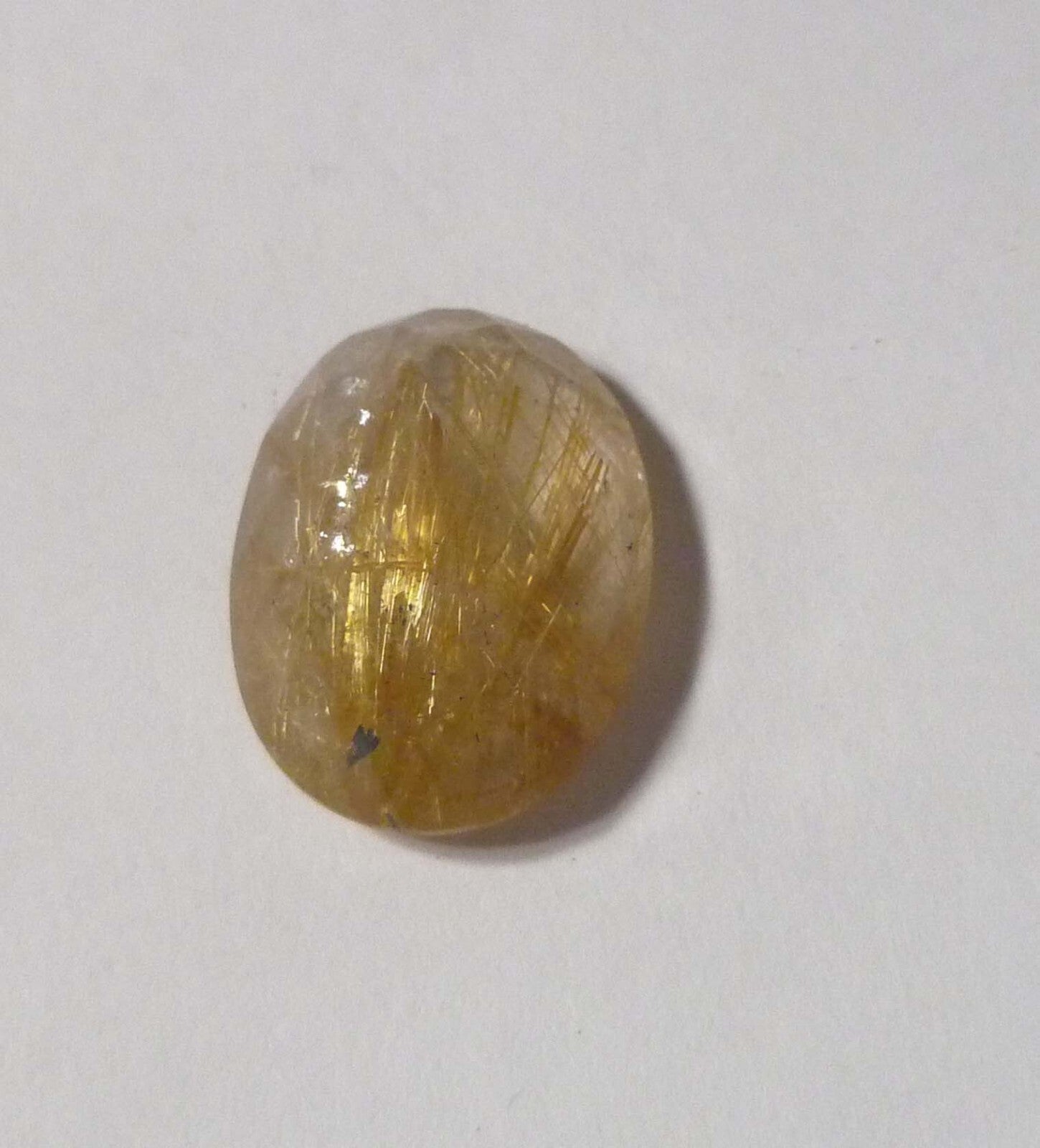 20x15mm Natural GOLDEN Needles Rutile Quartz Gemstone, Brazil 17.90cts