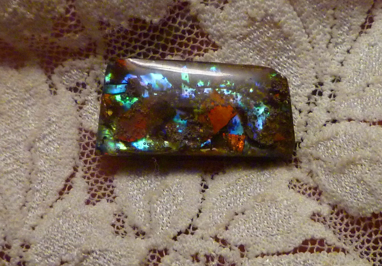 FireLyte© NEW! Iridescent Multi Color Gemstone 23x12mm