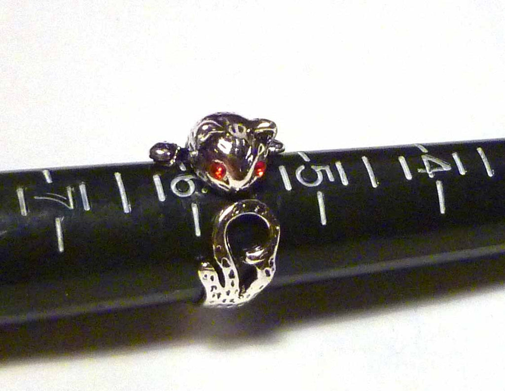 CUTE! Kitty Animal Cat Ring Adjustable Sz 4 to 9 Wrap Around Ring Kitten 