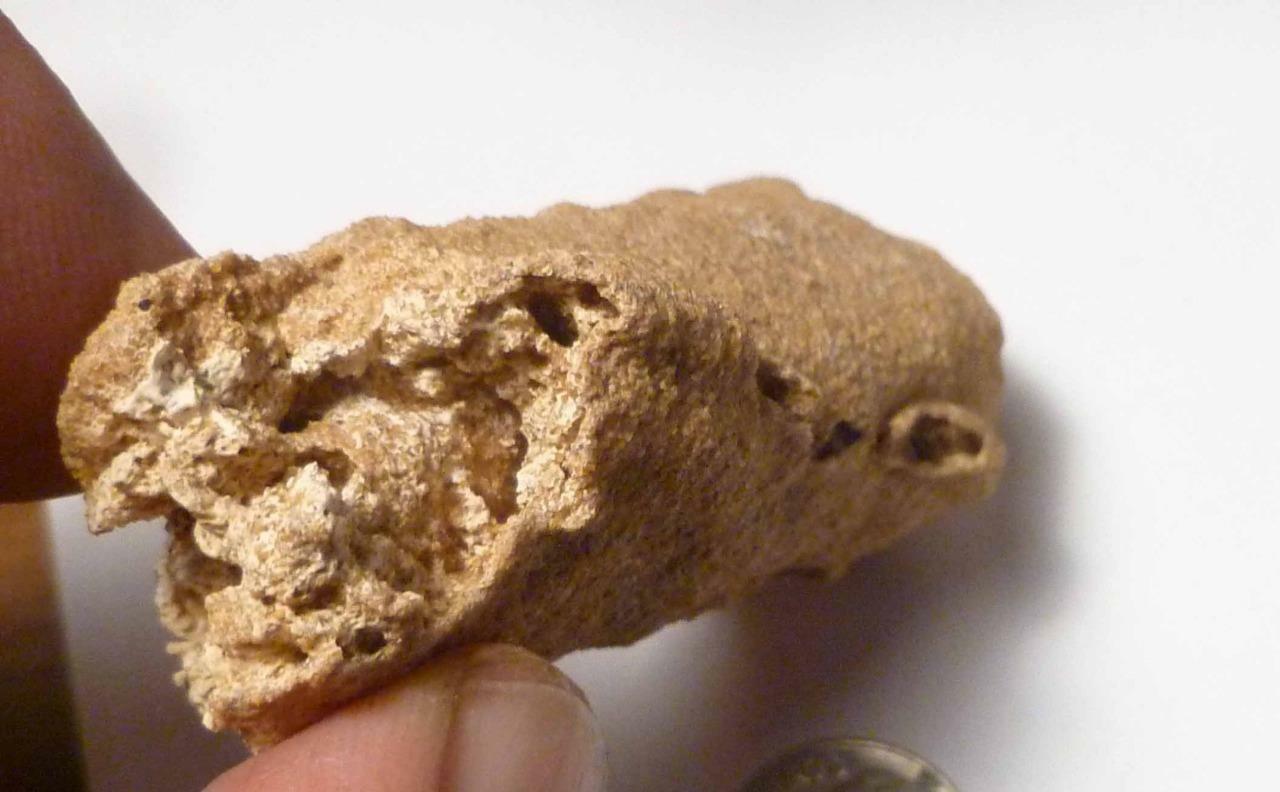 70mm Natural Glass FULGURITE CREATED BY LIGHTNING! Fossil Lightning 41.9g