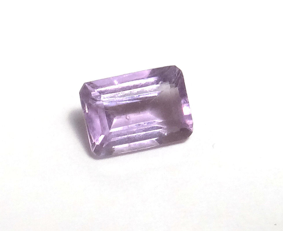 Genuine Rose D'France Amethyst Emerald Cut 7 x 5 x 3 MM Oval  - .6 CT