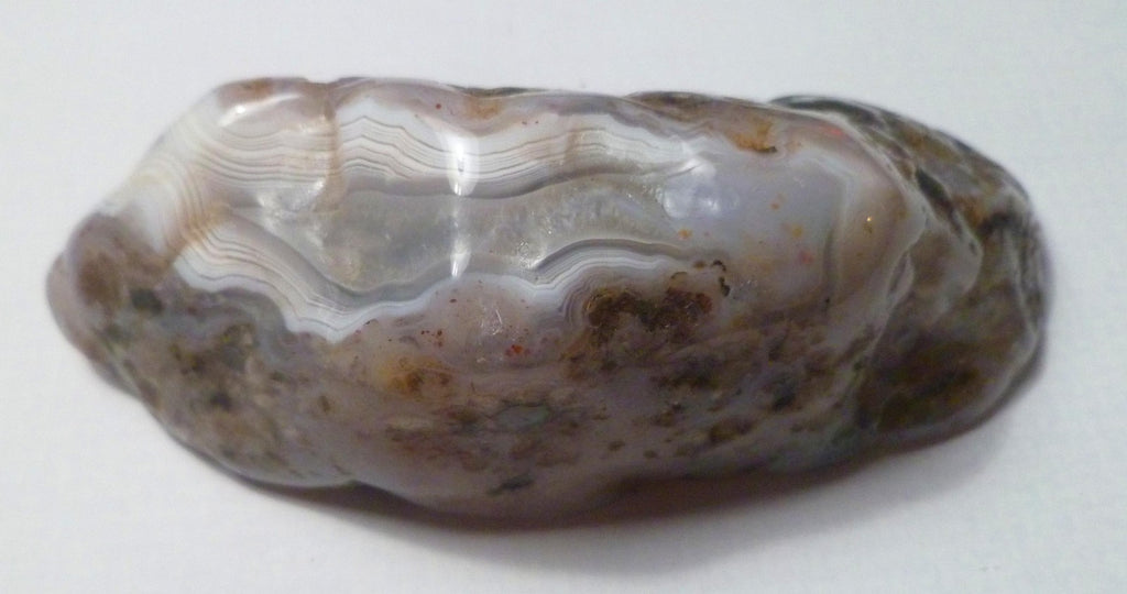 White Banded Agate 5.25 Oz Rough Gemstone White Bands Banded Minnesota