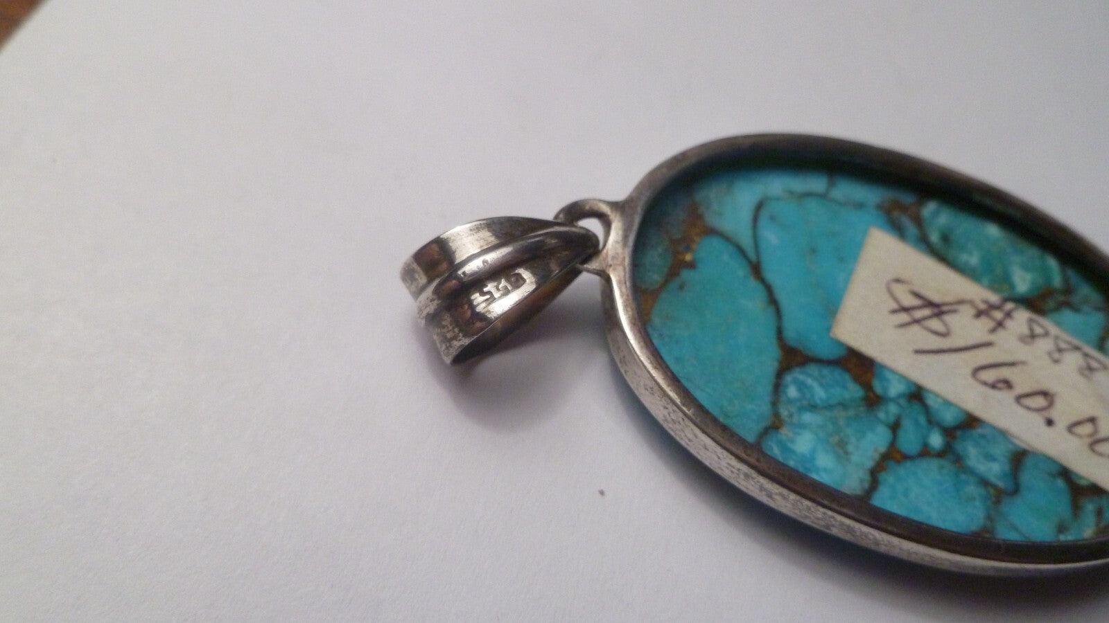 Minimalist Turquoise, topaz peal 925 SS Silver Pendant