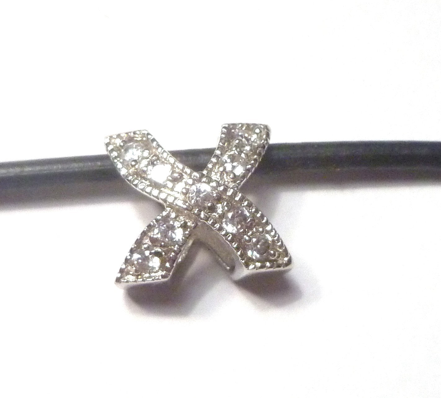 XXX Lot of Three Xs Sterling Silver CZs Pendnants or...