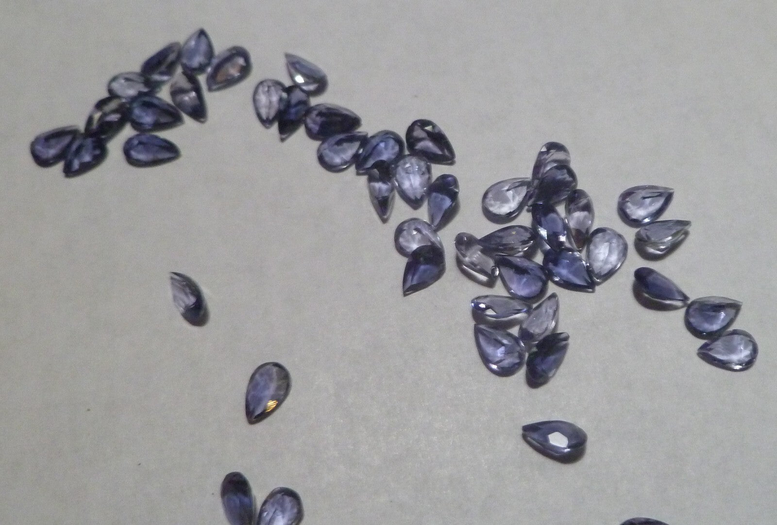 13.5 carats Natural Iolite Pear Cut Faceted AAA Loose Gemstone Jewelry 50 PCS