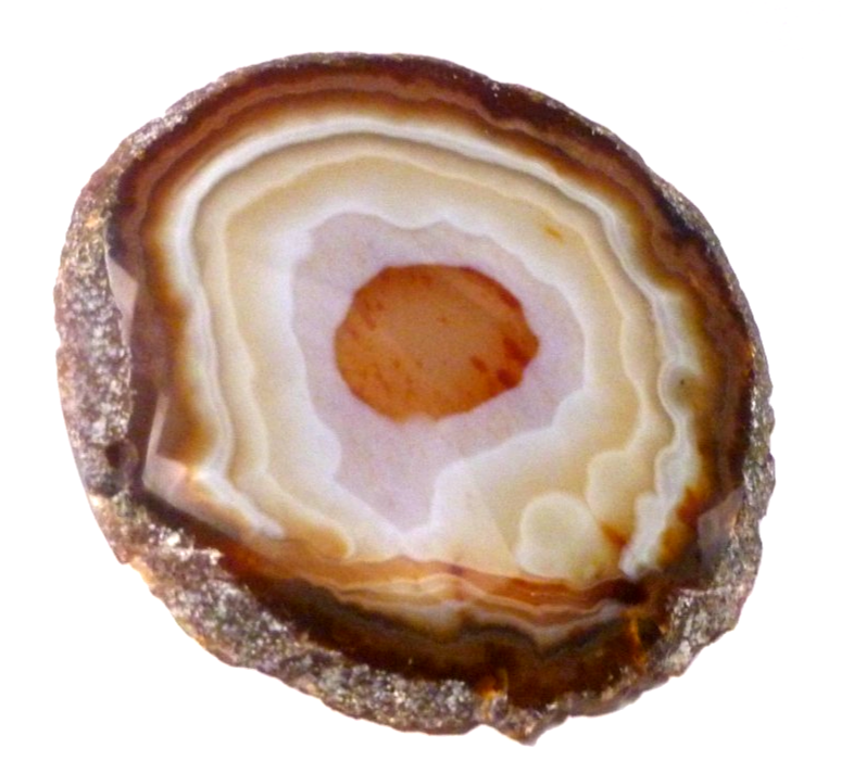 RED! Carnelian Banded Agate Polished Slab Great Colors 3.5"