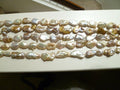 AA Very Big 17 Pearls per 15.5" Strand 20-30mm Size, White baroque pearl 