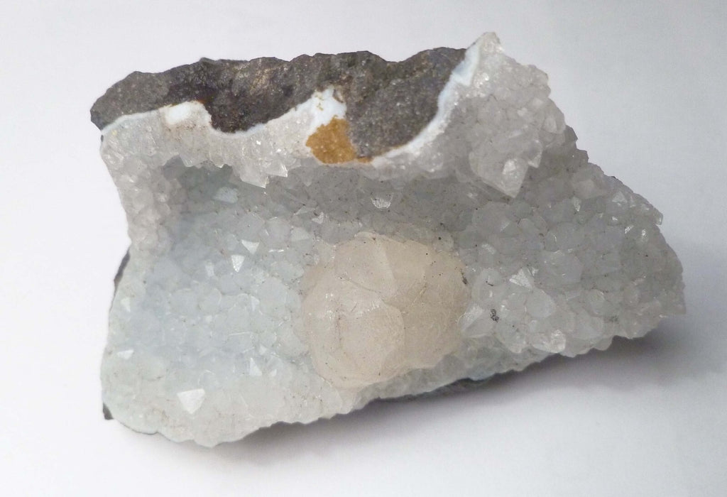Calcite Crystals with Selenite Crystal Geode