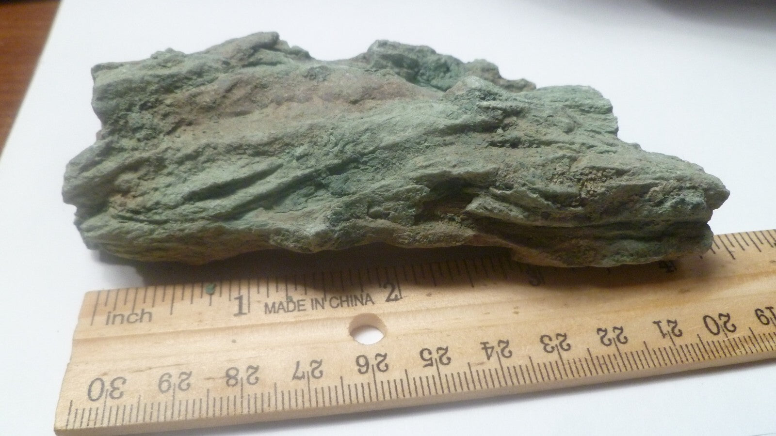 4.5" CHROMIUM! Museum Quality RARE GREEN Petrified Wood Log ARIZONA